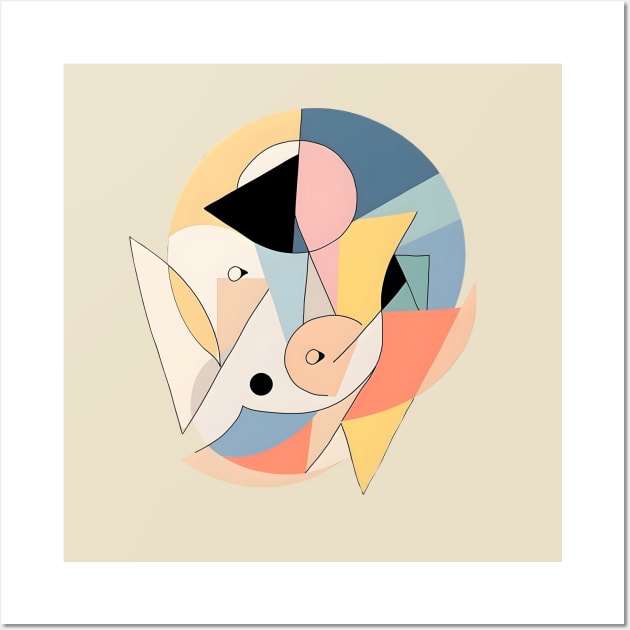 Running Pig Picasso Style Wall Art by UKnowWhoSaid